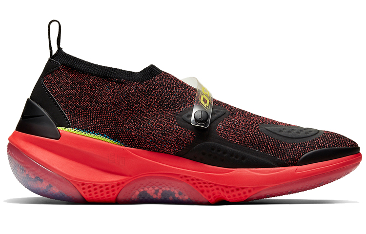 Мужские кроссовки Nike OBJ Joyride Flyknit (черно-красные) — фото 2