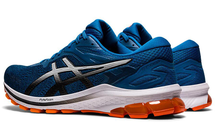Мужские кроссовки ASICS GT-1000 10 (сине-серо-серебристые) — фото 4