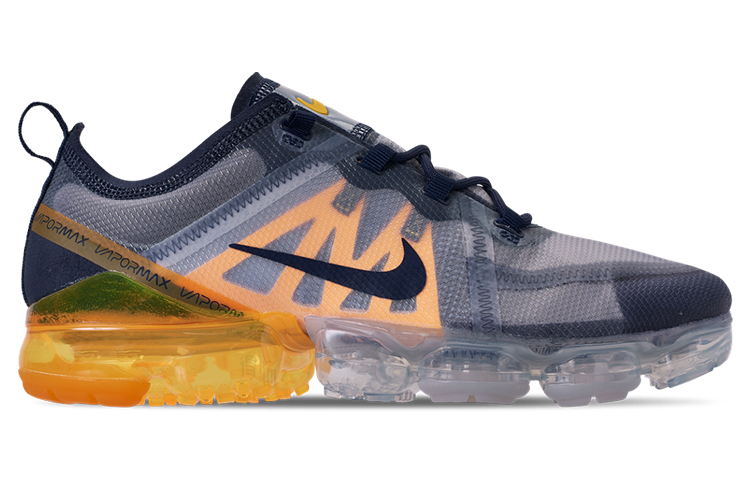 Кроссовки Nike VaporMax 2019 Midnight Navy Laser Orange (синий) — 午夜蓝/橙 — фото 2