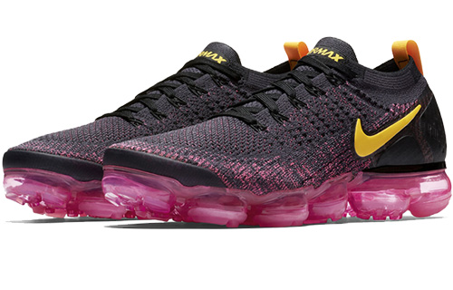 Мужские кроссовки Nike VaporMax Flyknit 2 (черно-фиолетовые) — Чёрный / фиолетовый — фото 3