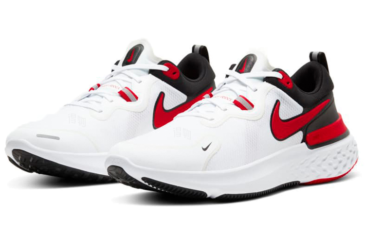 Мужские кроссовки Nike React Miler 1 (бело-красно-черные) — фото 3