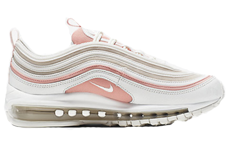 Женские кроссовки Nike Air Max 97 (бело-розовые) — Белый / розовый — фото 2