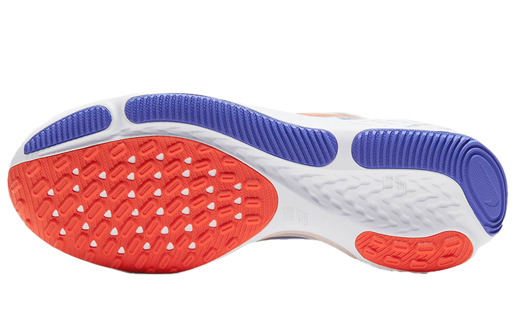 Женские кроссовки Nike React Miler 1 (бело-сине-оранжевые) — фото 6