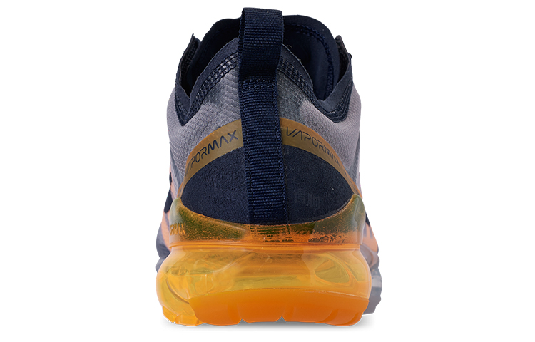 Кроссовки Nike VaporMax 2019 Midnight Navy Laser Orange (синий) — 午夜蓝/橙 — фото 4