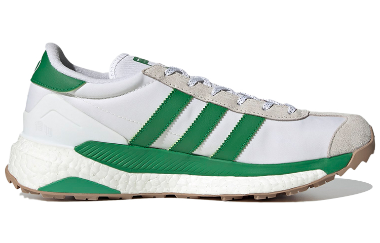 Мужские кроссовки Human Made x adidas originals Country (бело-зеленые) — фото 2