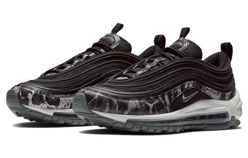 Женские кроссовки Nike Air Max 97 Camo Black Cool Grey (W) (серые) — 迷彩/灰/白 — фото 3