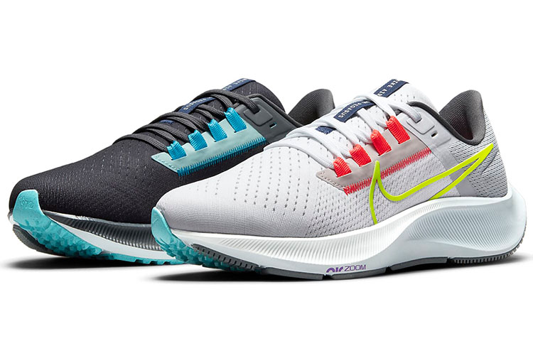 Женские кроссовки Nike Pegasus 38 Limited Edition (черно-бело-оранжевые) — фото 3