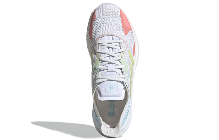 Женские кроссовки adidas X9000l3 (бело-розово-желто-синие) — Белый / розовый / жёлтый / синий — фото 5