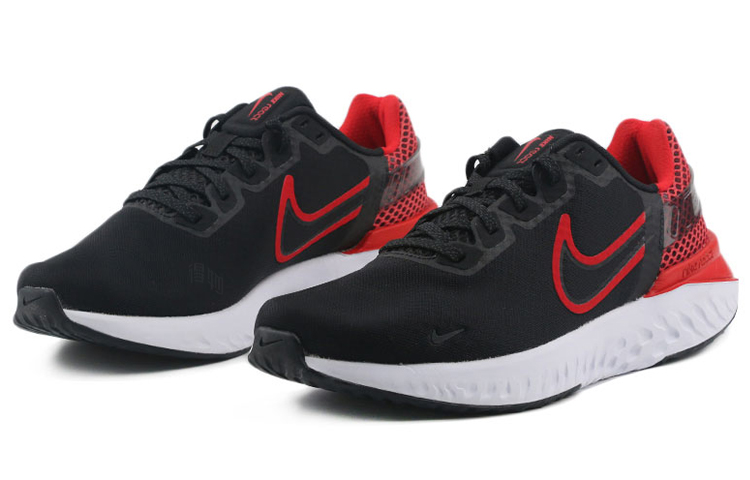 Мужские кроссовки Nike Legend React 3 (черно-красные) — фото 3