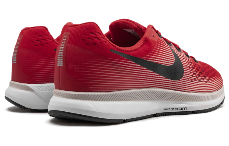 Мужские кроссовки Nike Pegasus 34 (красно-белые) — Красныйбелый — фото 3