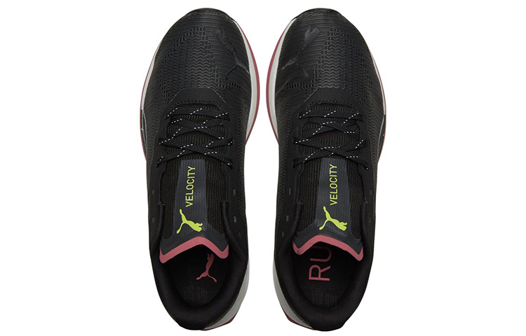 Женские кроссовки PUMA Velocity Nitro 1 Wtr Wns (черно-серебристо-желтые) — Чёрный / серебристый / жёлтый / красный / белый — фото 4