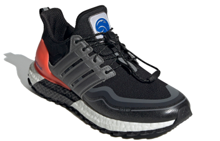 Женские кроссовки adidas ULT DNA (черно-серо-оранжевые) — фото 3