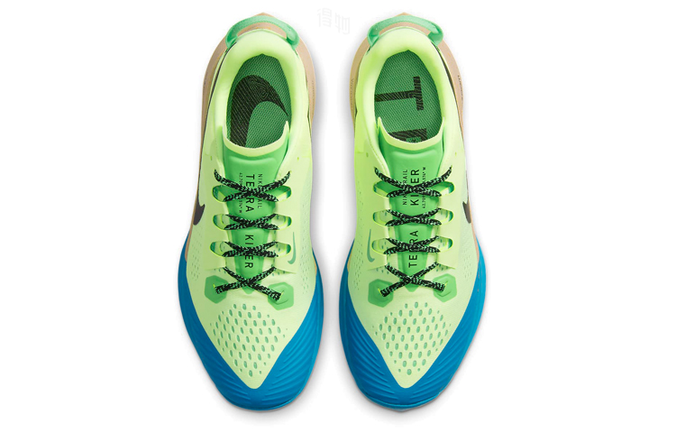 Мужские кроссовки Nike Air Zoom Terra Kiger 6 (черный / зеленый / синий) — Чёрный / зелёный / синий — фото 4