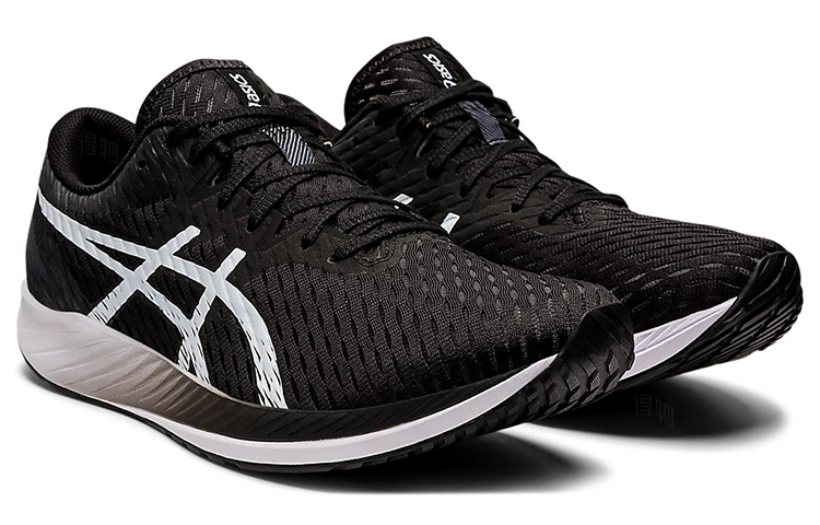 Мужские кроссовки ASICS Hyper Speed 1 (черно-белые) — Чёрный / белый — фото 3