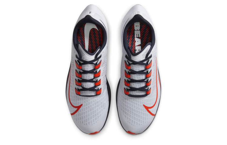 Кроссовки Nike Pegasus 37 (бело-оранжевые) — фото 4