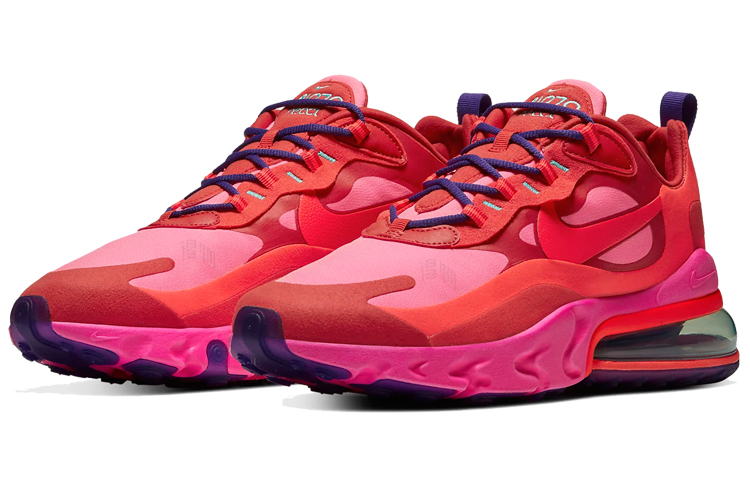Мужские кроссовки Nike Air Max 270 React Electronic Music (розовые) — Розовый — фото 3