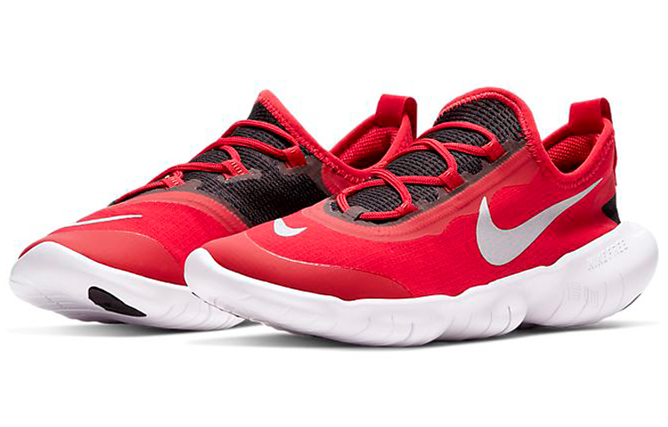 Женские кроссовки Nike Free RN 5.0 (красно-белые) — Красный / белый — фото 3