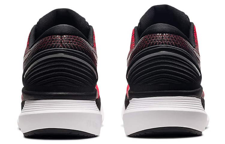 Мужские кроссовки ASICS Glideride 2 (черно-красные) — фото 4