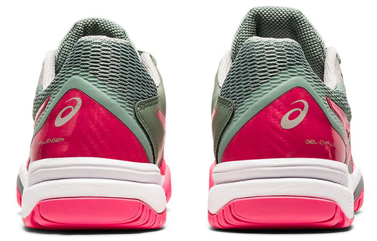 Женские кроссовки ASICS Gel-Challenger 12 (зелено-розовые) — фото 5