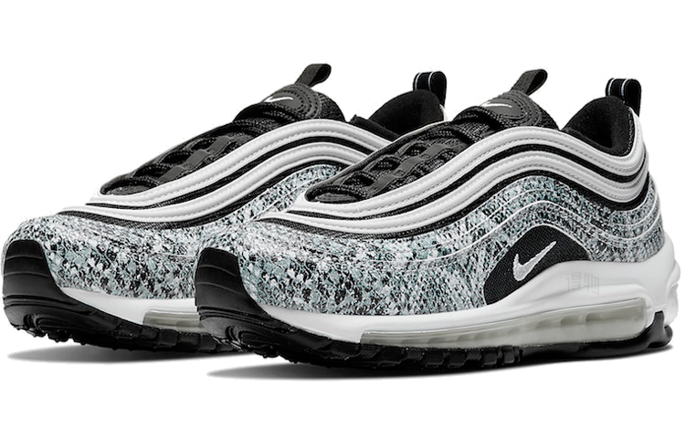 Женские кроссовки Nike Air Max 97 (черно-белые) — фото 2