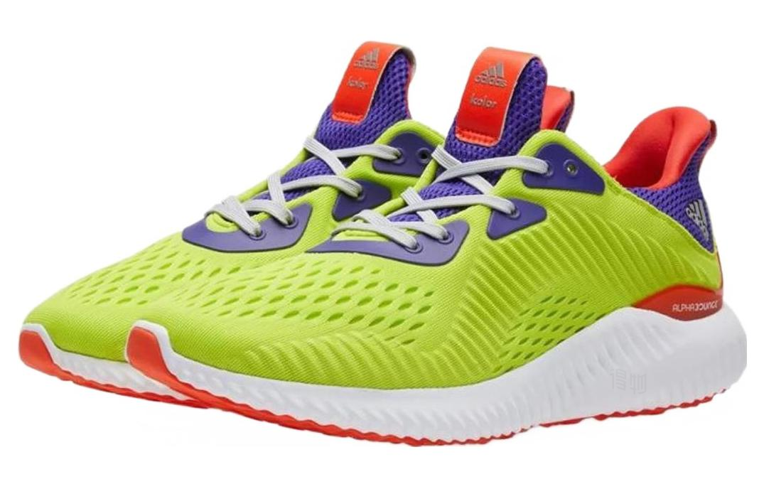 Кроссовки adidas Alphabounce 1 (желто-белые) — 太阳黄/能量墨水色/白色 — фото 2
