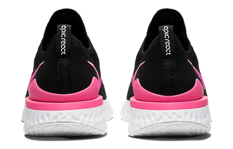 Кроссовки Nike Epic React Flyknit 2 (черно-розовый) — Чёрныйрозовый — фото 4