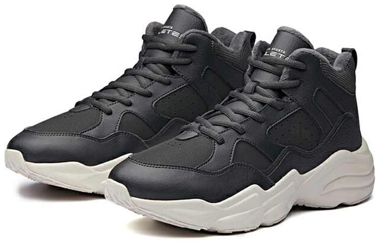 Мужские кроссовки Anta High Top Running Shoes (черно-белые) — фото 2