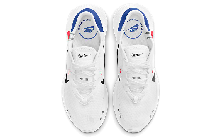Мужские кроссовки Nike Reposto (бело-сине-красные) — Белый / синий / красный — фото 4