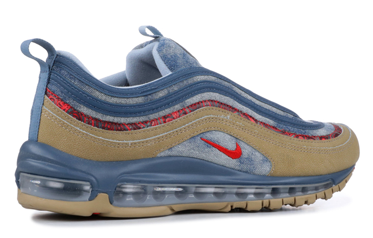 Кроссовки Nike Air Max 97 Wild West (коричнево-синие) — Коричневыйсиний — фото 3