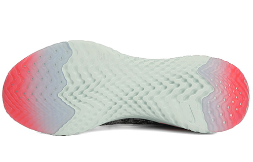 Мужские кроссовки Nike Epic React Flyknit 1 (серо-белые) — фото 5