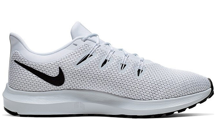 Мужские кроссовки Nike Quest 2 (черно-белые) — Чёрныйбелый — фото 2