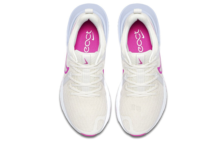 Женские кроссовки Nike Legend React 2 (розовый / белый / синий) — фото 4