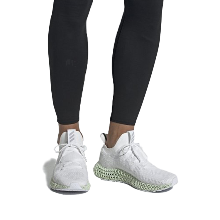 Кроссовки adidas Alphaedge 4D (бело-зеленые) — Белыйзелёный — фото 7