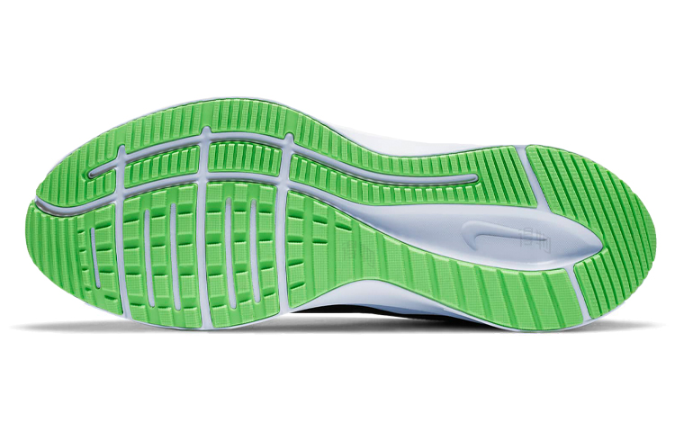 Мужские кроссовки Nike Quest 3 (черно-зеленые) — Чёрный / зелёный — фото 6