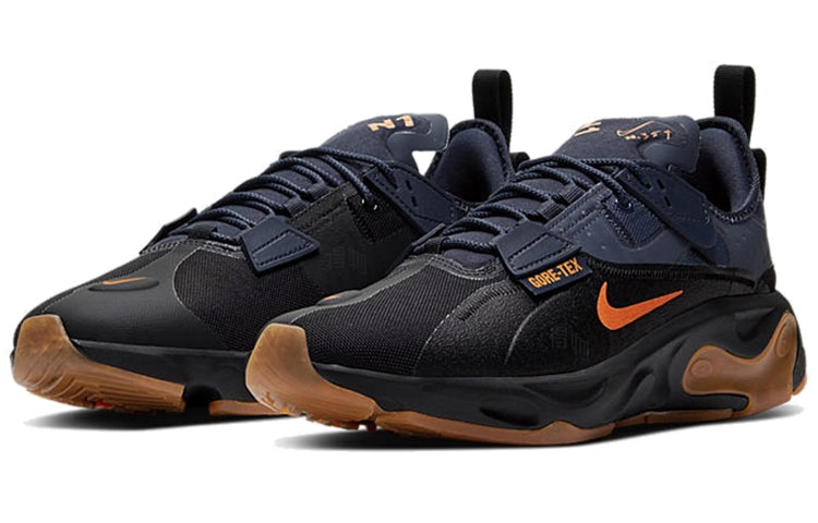 Кроссовки Nike React Type GTX (черно-оранжевый) — Чёрныйоранжевый — фото 3
