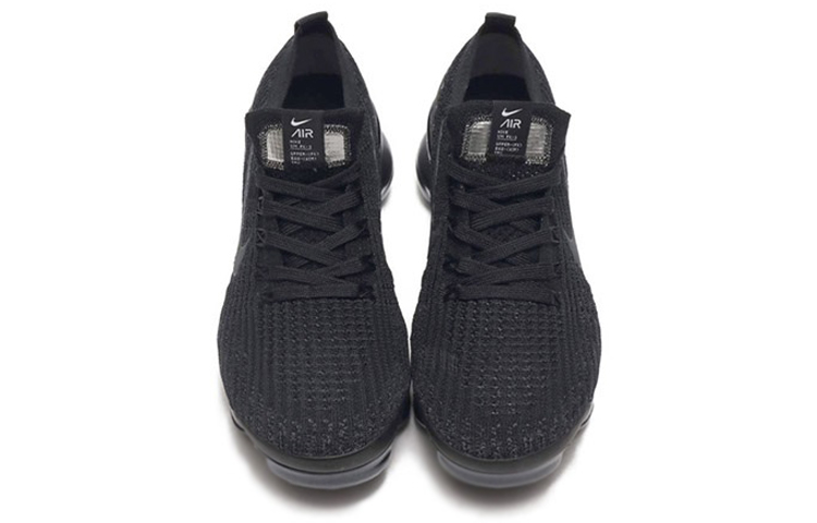 Женские кроссовки Nike VaporMax Flyknit 3.0 (черные) — Чёрный — фото 2
