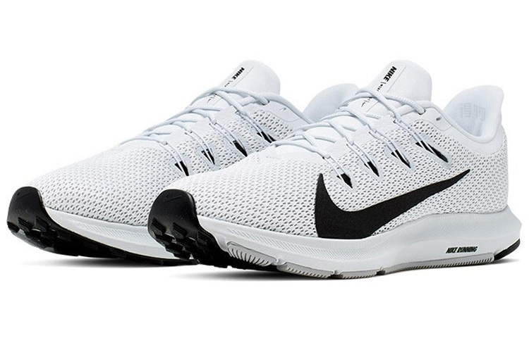 Мужские кроссовки Nike Quest 2 (черно-белые) — Чёрныйбелый — фото 3