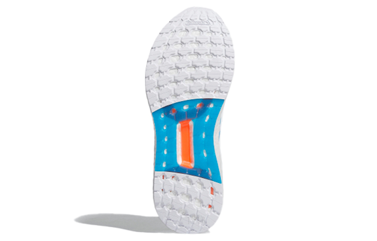 Мужские кроссовки adidas ULT Primeblue (бело-оранжево-синие) — 白/橘/蓝 — фото 6