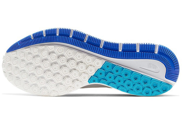 Мужские кроссовки Nike Zoom Structure 22 (бело-синие) — фото 5