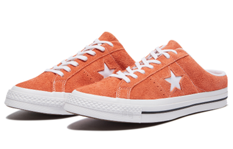 Шлепки Converse One Star (оранжевые) — фото 3