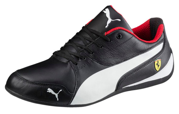 Мужские кроссовки PUMA Ferrari Drift Cat 7 (черно-белые) — Чёрный / белый — фото 3