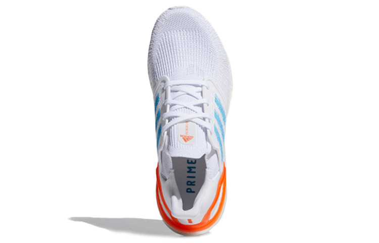 Мужские кроссовки adidas ULT Primeblue (бело-оранжево-синие) — 白/橘/蓝 — фото 5