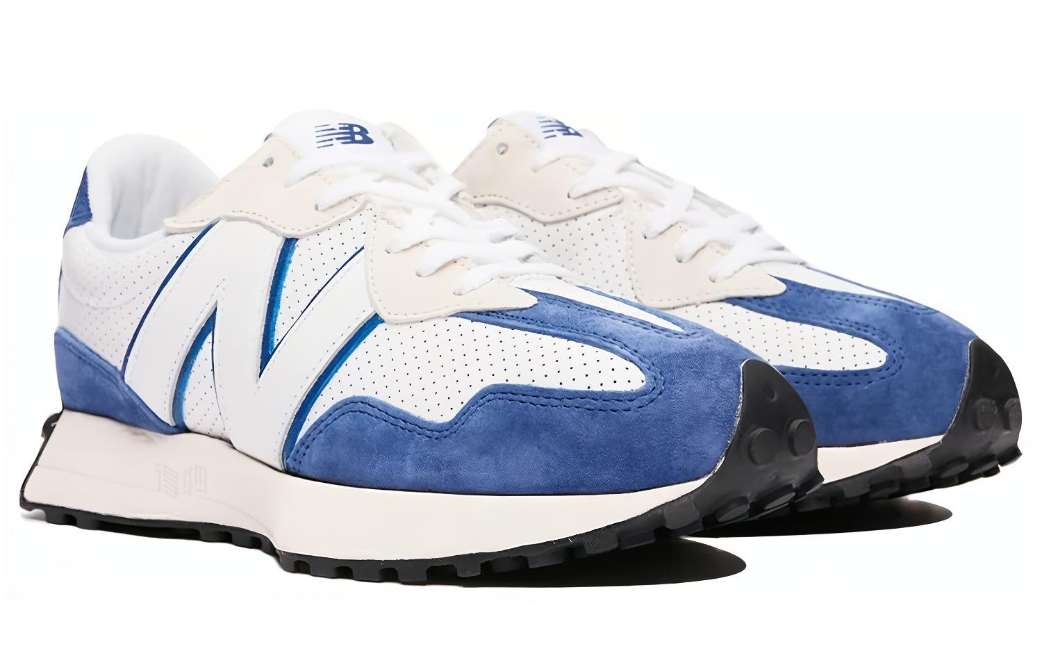 Кроссовки New Balance 327 (бело-синие) — фото 3