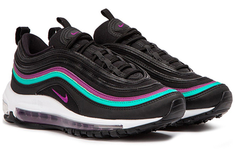 Женские кроссовки Nike Air Max 97 (черно-фиолетовые) — фото 3