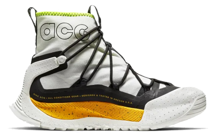 Кроссовки Nike ACG Air Terra (бело-желтые) — Белыйжёлтый — фото 3