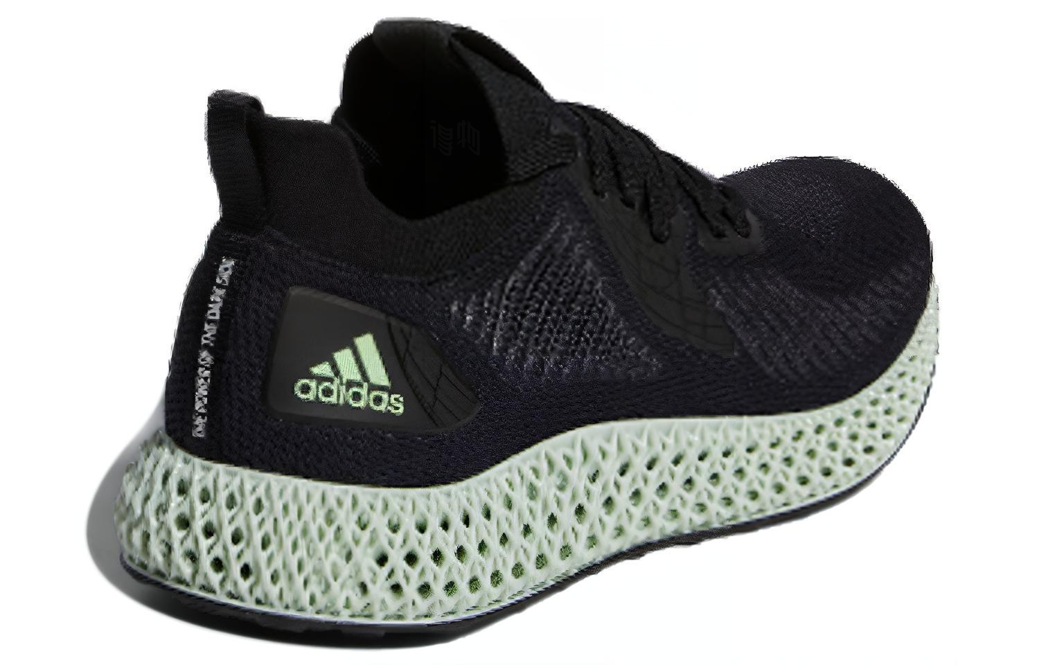 Кроссовки adidas Alphaedge 4D (черно-бело-серые) — Чёрный / белый / серый — фото 3
