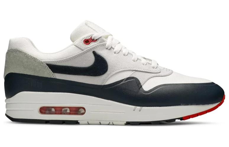 Мужские кроссовки Nike Air Max 1 SP Patch (серо-бело-голубые) — фото 2
