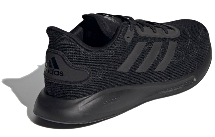Мужские кроссовки adidas Galaxar (черные) — Чёрный — фото 4
