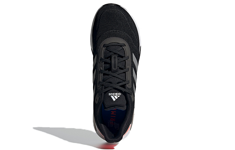 Мужские кроссовки adidas Galaxar (черно-серые с оранжевым) — Чёрный / серый / оранжевый — фото 5