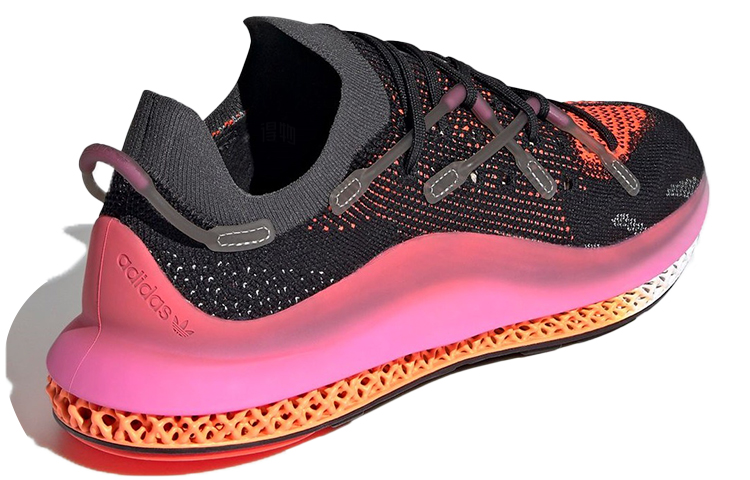 Кроссовки adidas originals I-4D Fusio (черный) — Чёрный / оранжевый / розовый — фото 4